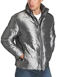 Marc New York Mens Iridescent Nylon Down Filled Quilted Jacket