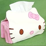 Hello Kitty Head Shaped Tissue Box Cover White