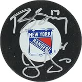 Jaromir Jagr/ Brandon Dubinsky Dual Signed Rangers Autograph Puck - Model JAGRPUS000010