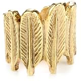 House Of Harlow 1960 14k Yellow Gold-Plated Feather