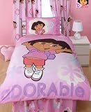 Dora The Explorer Totally Adorable Panel Single Duvet Cover(inc Pillowcase)