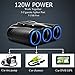 FICBOX® 3-Socket Cigarette Lighter Power Adapter DC Outlet Splitter 3.1A 3-Port USB Car Charger for iPhone6s/6/6 Plus,iPad, Samsung Galaxy S6/S6 Edge ect