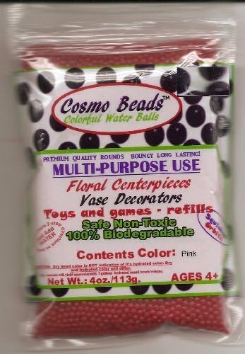 Orbeez Refill-ECONOMICAL BULK Generic Refill Kit (6,800+ Beads/4 oz.) (Pink) by Cosmo Beads