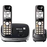 Panasonic KX-TG6512B Dect 6.0+CID 2 HS Cordless Black
