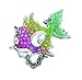 Punky Fish Ladies Crystal Fish Brooch