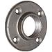 Anvil Malleable Iron Pipe Fitting, Class 150, Floor Flange, NPT Female, Black Finish