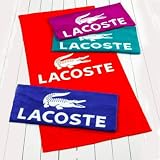 Lacoste Solid Logo Beach Towels