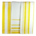 MUkitchen MUincotton Striped Dishtowel, Set of 3, Lemon