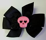 IMAGE OF Felt Skull Hair Bow (1 3/4