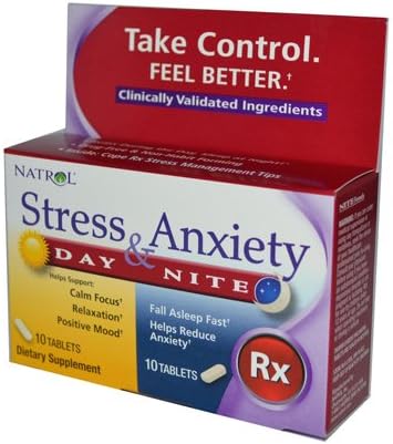 New - Natrol Stress Anxiety Day and Nite Formula - 20 Tablets