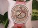 Sparkling Pink Hello Kitty Leather-Like Wristwatch