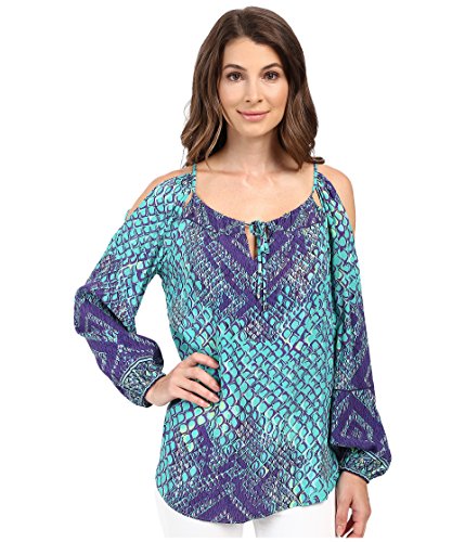 [ヘイリーボブ] Hale Bob レディース Animal Intuition Long Sleeve Blouse with Keyhole Detail トップス [並行輸入品]