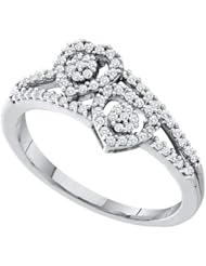 0.25CT DIAMOND HEART RING