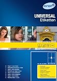 europe 100 ELA024 Premium Universal Etiketten, 105x148,5 mm, 100 Blatt, 400 Etiketten, weiß