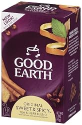 Good Earth Original Sweet & Spicy, 18-Count Tea Bags, 1.4 oz. Boxes (Pack of 6)