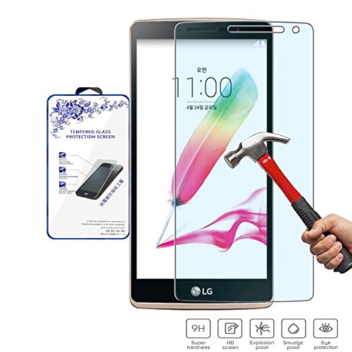 Nacodex® Glass for LG G4 Stylus Premium Real Tempered Glass Film Screen Protector [Guardian Series] 0.33mm 2.5d Border - ATT Verizon T-mobile, Replacement