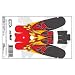 Graphics Kit: Hyper Flames Carbon Red: Exergen UPG3451 Image