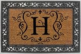 Outdoor Living : Monogram Coir Doormat Insert with Rubber Base Frame - H