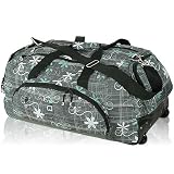Reisetrolley Sporttasche Trolley Tasche MINT Flower - 70cm - XL