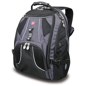 SwissGear Wired Laptop Backpack for 17-Inch Notebook (Black)