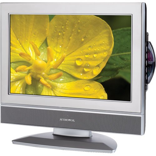 Audiovox FPE1708DVS 17-Inch LCD TV with Built-In DVD Player and Stainless Steel Finish