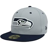 NFL Seattle Seahawks Two Tone 59Fifty Fitted Cap, Gray/Blue, 7 1/2 at Amazon.com