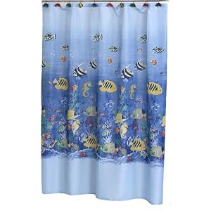 Carnation Home Fashions Fabric Shower Curtain