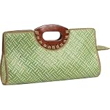 Bamboo 54 Pandanus Clutch Wave - Green