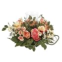 Nearly Natural 4685-AP Rose Candleabrum Silk Flower Arrangement