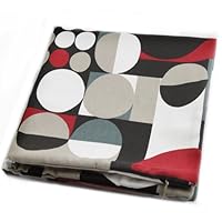 Cotton Black Red Bedding Soft Zippered Pillowcase Throw Pillow Case Protector Cushion Cover - 17' x 17'