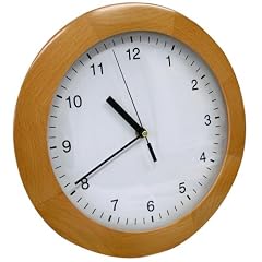 Funk-Wanduhr Buche Echtholz Massiv 98.1065