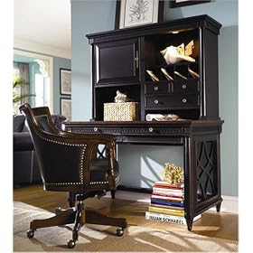 48 Inch BLack Laptop Computer Desk Hutch And Chair Home Ofiice Writing Desk Furniture by eWay Furniture