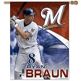 MLB Milwaukee Brewers 27-by-37 inch Vertical Flag