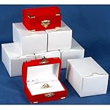 Reviews6 Double Ring Gift Boxes Red Flocked Jewelry Display 6 Double Ring Gift Boxes Red Flocked Jewelry Display