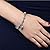 Adorable Woman Heart-shaped Round Cut Crystal Women Fashion Infinity Created Pendant Bracelet