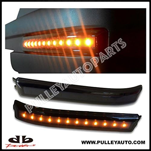 DBMOTOR - 2009-2014 Ford F150 Smoked LED Side Mirror Reflector