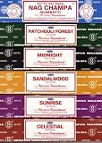 Set of 6 Incense Nag Champa Sunrise Sandalwood Midnight Patchouli Celestial By Satya
