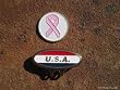 BREAST CANCER HAT CLIP / BALL MARKER 1" COIN - NEW