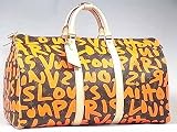 (ルイヴィトン)LOUIS VUITTON モノグラムグラフティ ボストンバッグ[キーポル50] オレンジ M93699 並行輸入品 LOUIS VUITTON ボストンバッグ