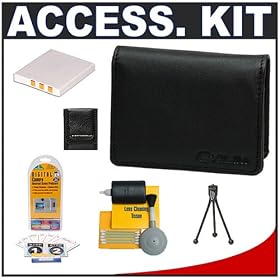 Click here to buy Casio Exilim EX-CASE-10 Leather Case (Black) + Spare NP-40 Battery + Accessory Kit for... by Casio.