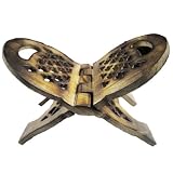 A Folding Book Stand Made From Mango Wood Beautifully & Intricately Carved By Hand Makes A Wonderful Mothers Day Gift Idea For Mom