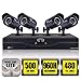 Night Owl Security L-85-4511 8-Channel 960H DVR with 500GB HDD HDMI 4 Night Vision Cameras and Free Night Owl Lite App (Black)
