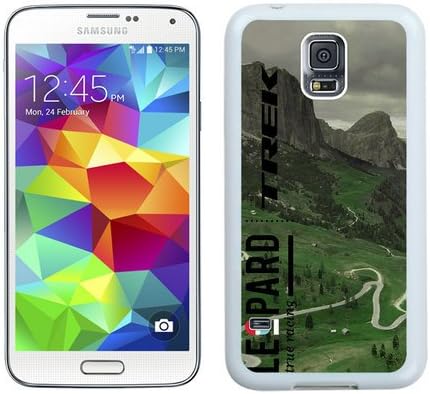 Samsung Galaxy S5 i9600 Trek Leopard Cycling Team Bicycle Racing Tour De Road White Shell Case,Nice Design