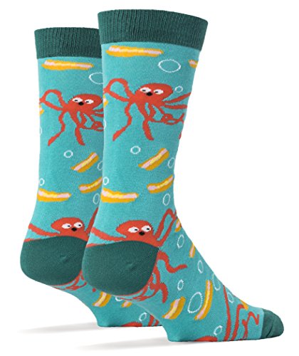 Oooh Yeah Men's Luxury Combed Cotton Crew Socks Funky