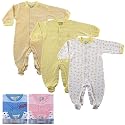 Snap Front Sleep N Play, 3-Pack, Yellow, 6-9 months
