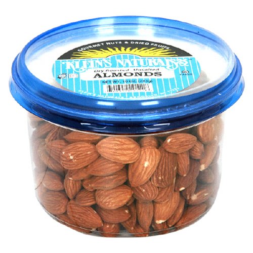 Klein's Naturals Almonds, Dry, Roasted, Unsalted, Shelled, (Pack of 6) by Klein's Natural Foods