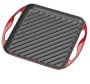 Le Creuset Enameled Cast-Iron 9-1/2-Inch Square Skinny Grill Pan, Cherry