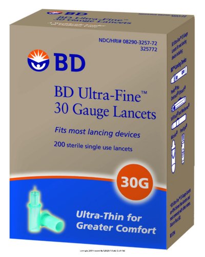 BD Ultra-Fine Lancet, Ultra Fine Lnct 30G, (1 BOX, 200 EACH)