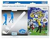 We Love Golf! + Golf Club Attchment Bundle for Nintendo Wii (Controller NOT ....