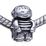 Pandora Style Bead Smiling Girl European Charm Bead Fits Pandora Bracelet